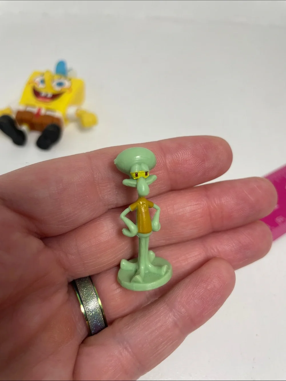 2013 Imaginext Spongebob Squarepants Krusty Krab Fry Cook & 1.5” Squidward